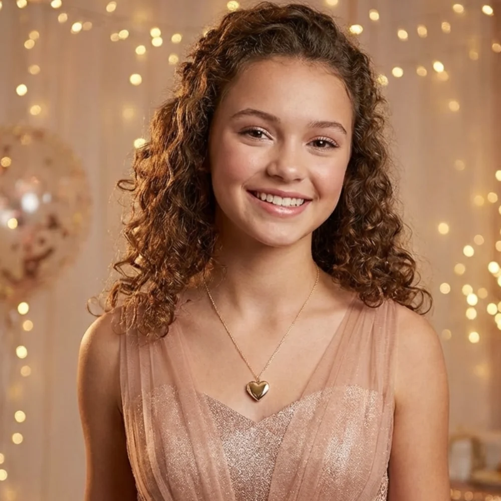 Zoe Chicco Women's 14k Gold Heart Locket Necklace, Yellow, One Size